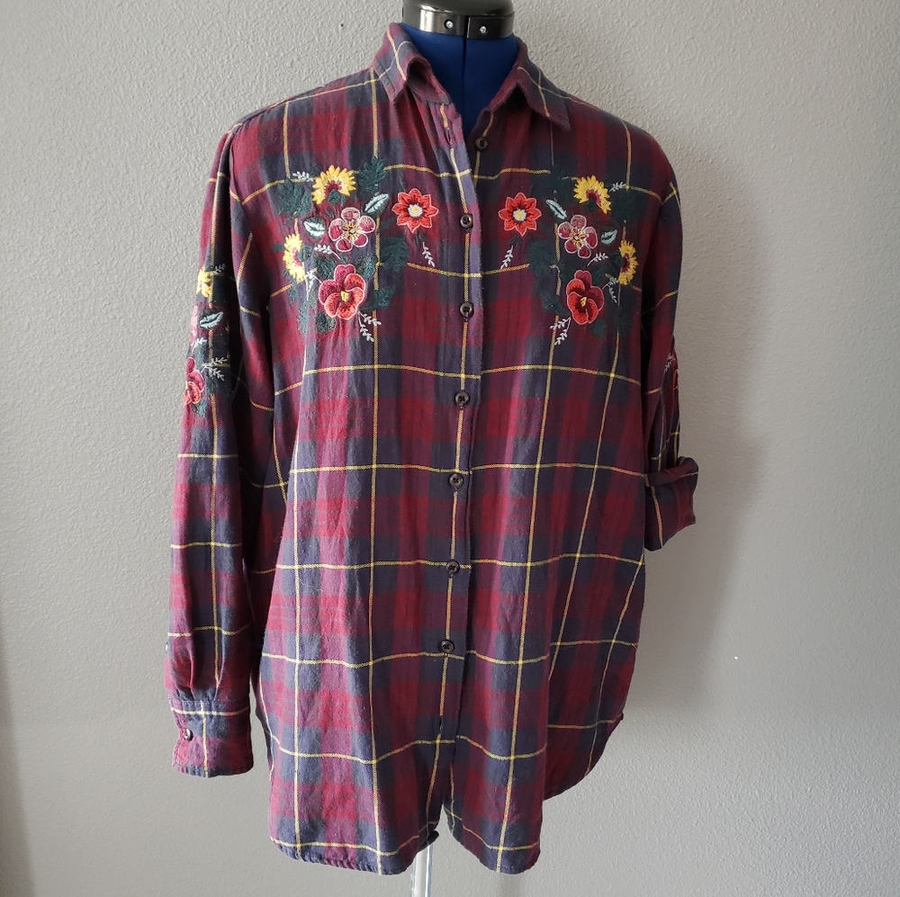 Top Shop Floral Flannel